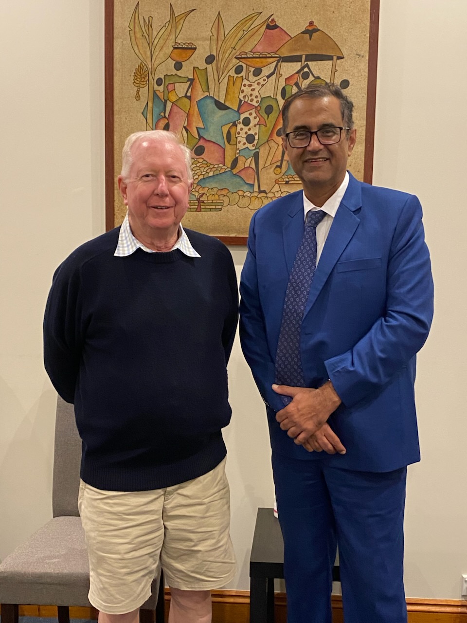 Dr Raji Kooner with the first robotic radical prostatectomy patient in NSW